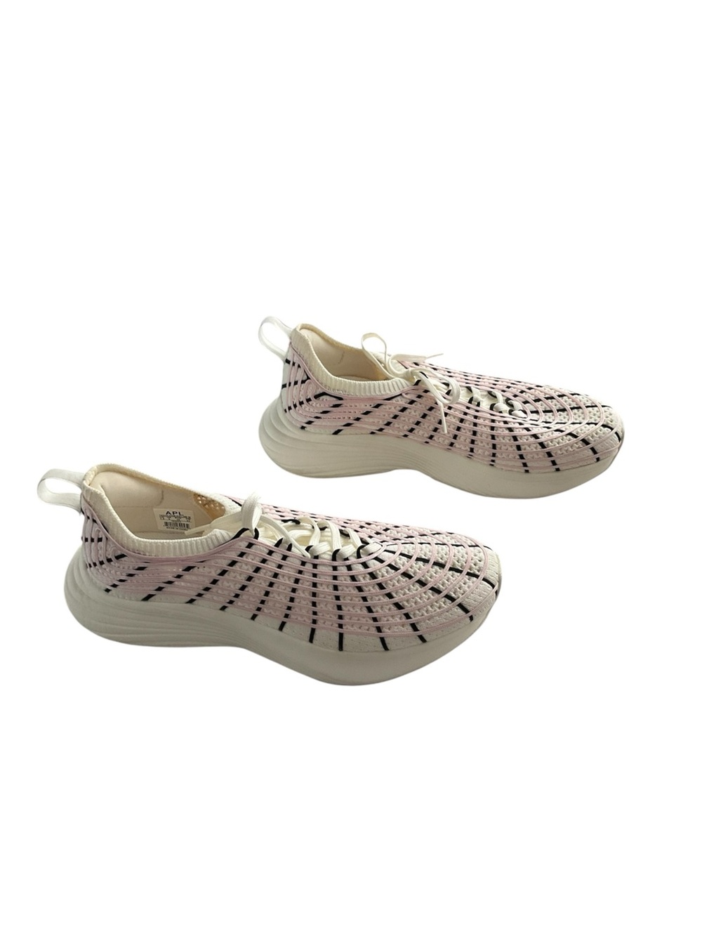 Apl Women's Techloom Zipline Shoes Ivory/bleached Pink/black 7.5